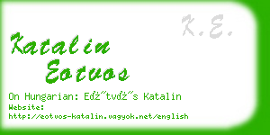 katalin eotvos business card